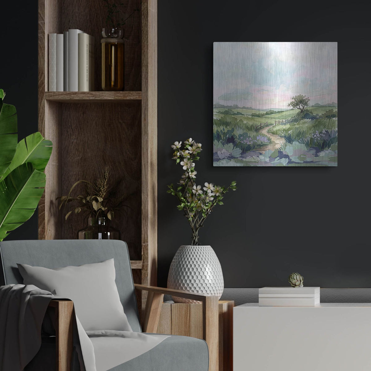 'Country Living Pastel' by Rich Monet Metal Wall Art