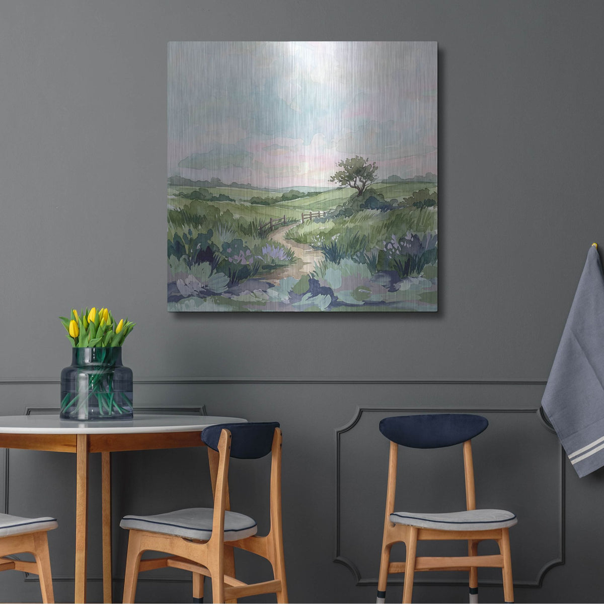'Country Living Pastel' by Rich Monet Metal Wall Art