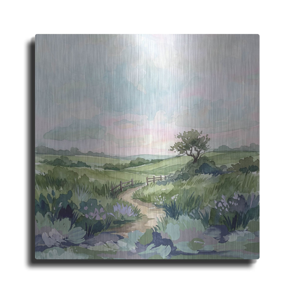 'Country Living Pastel' by Rich Monet Metal Wall Art