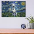 'Dalmatian Starry Night' by Rich Monet Metal Wall Art