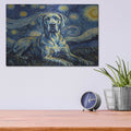 'Great Dane Starry Night' by Rich Monet Metal Wall Art