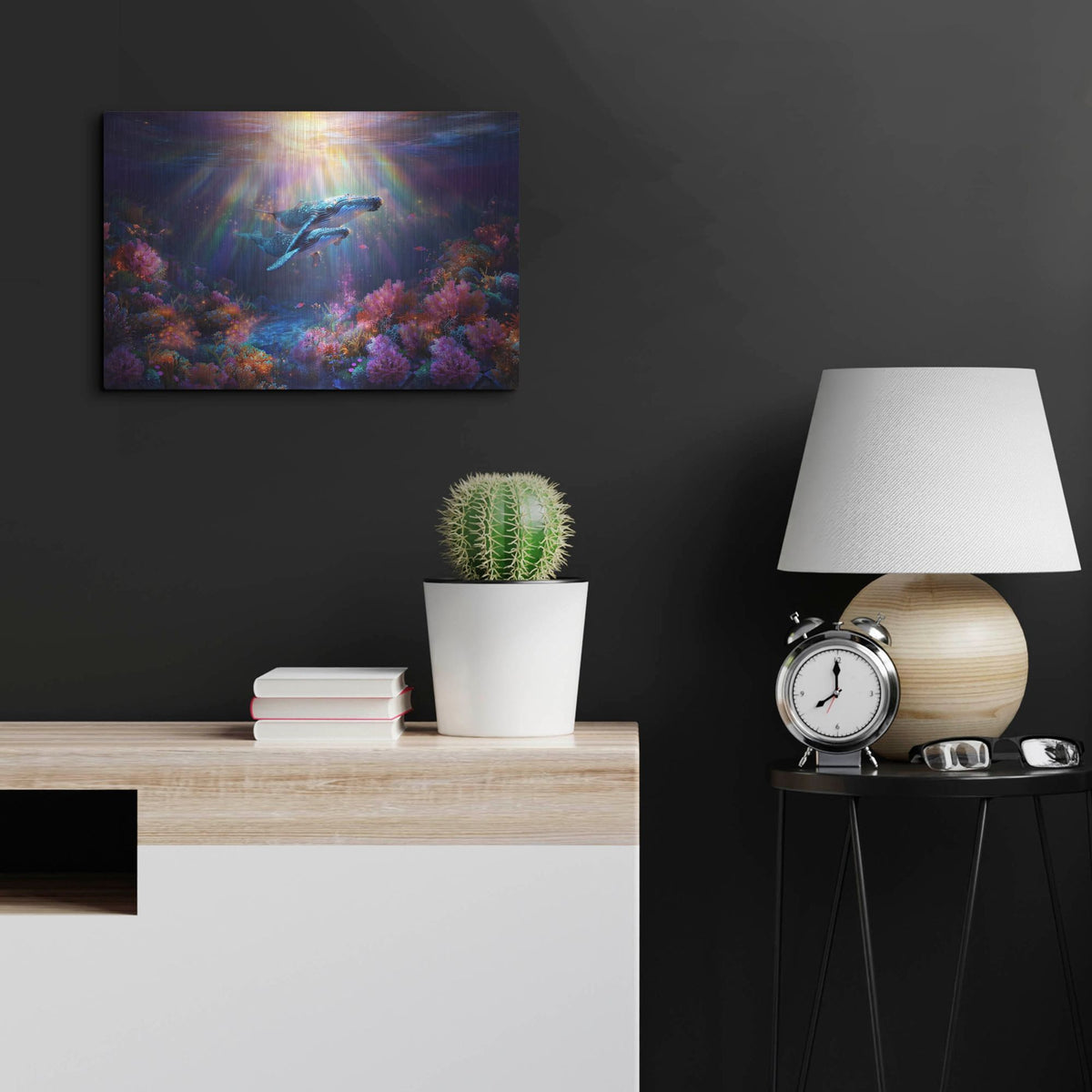 'Humpback Whale' by Rich Monet Metal Wall Art