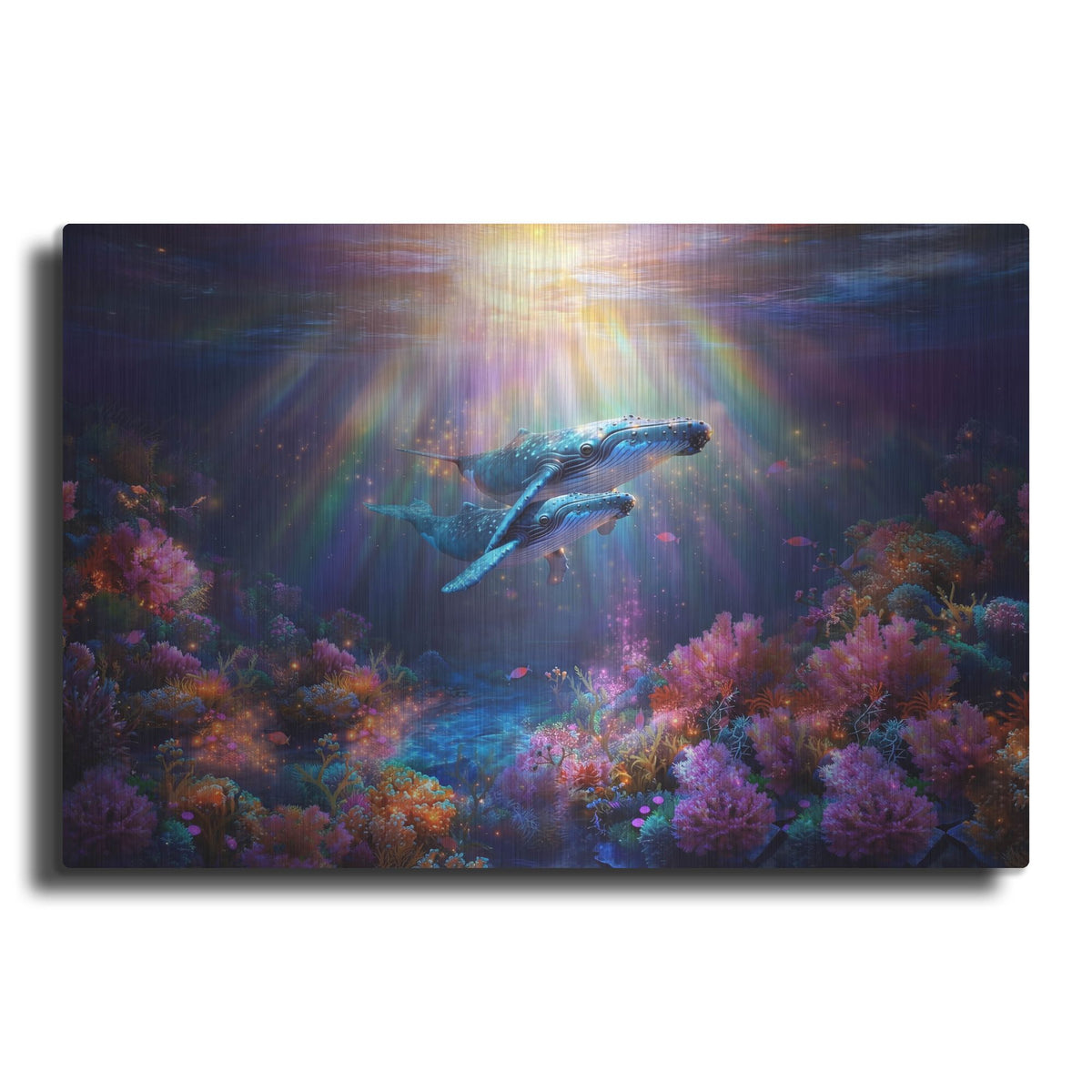 'Humpback Whale' by Rich Monet Metal Wall Art