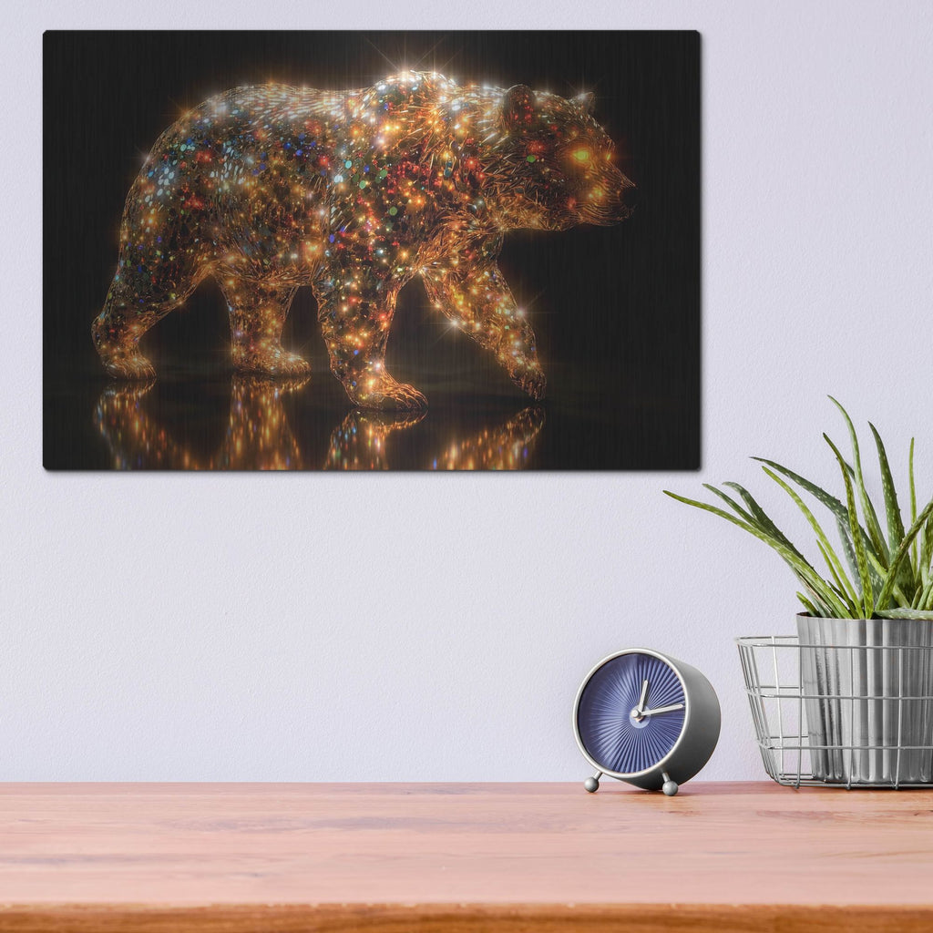 'Lustrous Bear' by Rich Monet Metal Wall Art