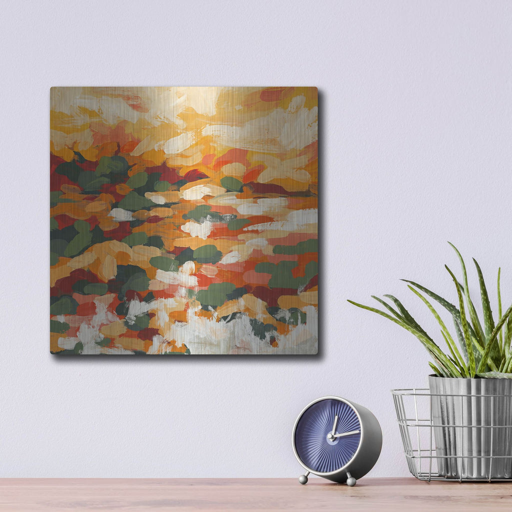 'Orange Summer' by Rich Monet Metal Wall Art