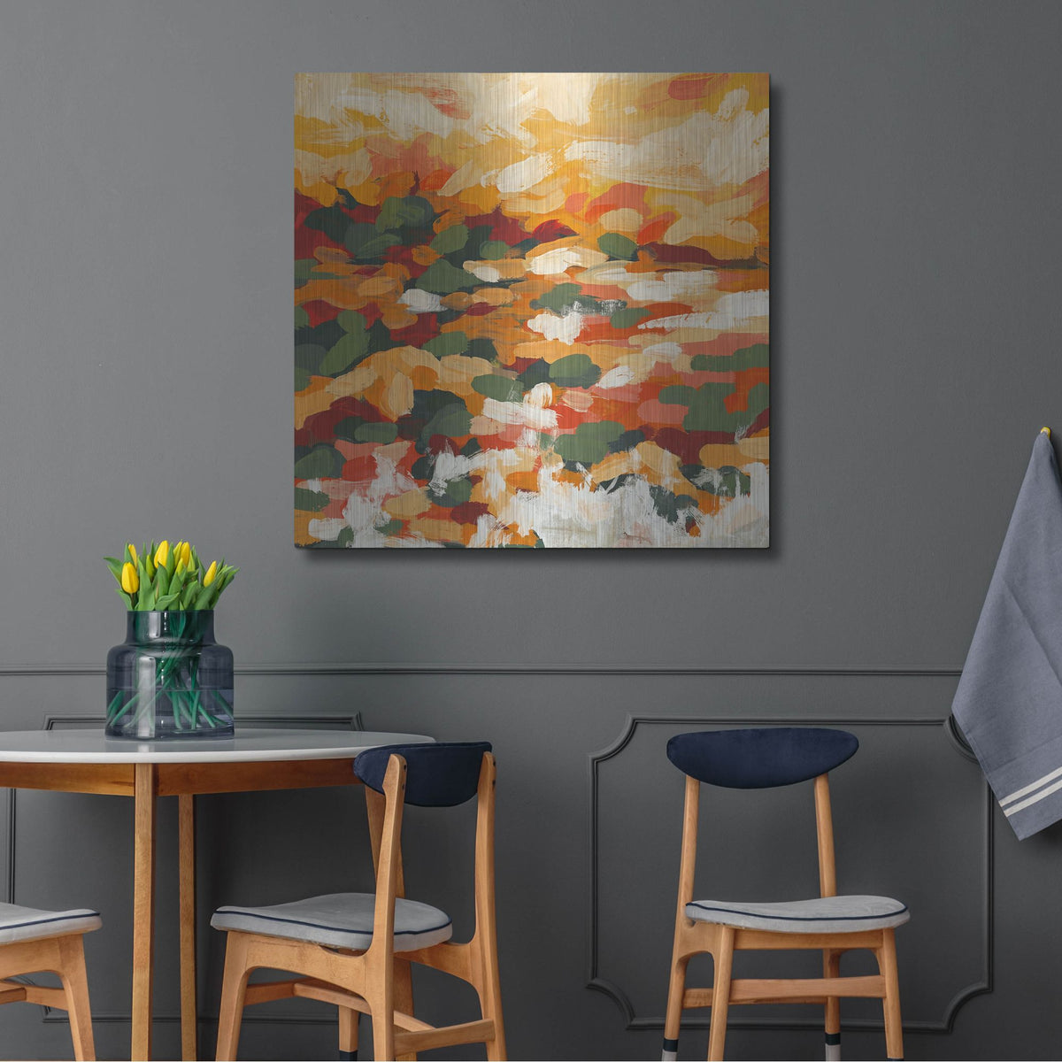 'Orange Summer' by Rich Monet Metal Wall Art