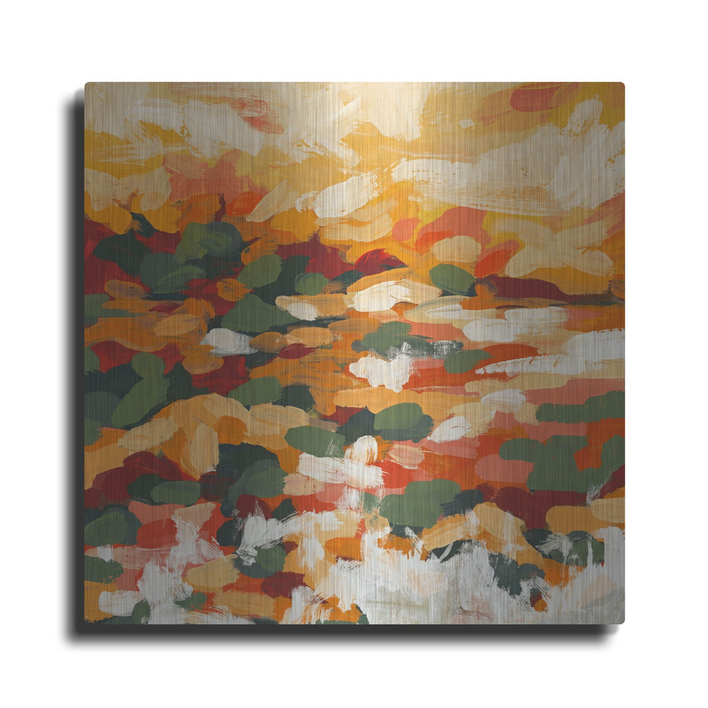 'Orange Summer' by Rich Monet Metal Wall Art
