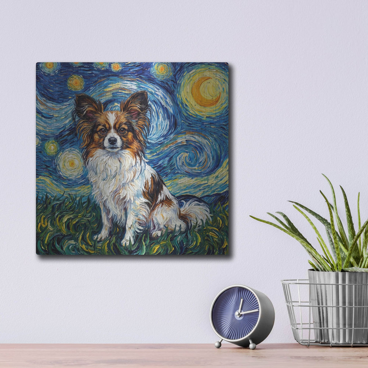 'Papillon Starry Night' by Rich Monet Metal Wall Art