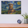 'Rottweiler Starry Night' by Rich Monet Metal Wall Art