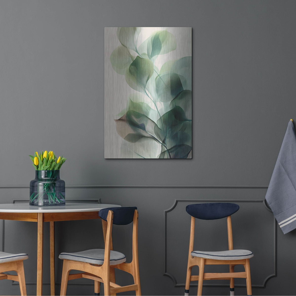 'Translucent Greens' by Rich Monet Metal Wall Art