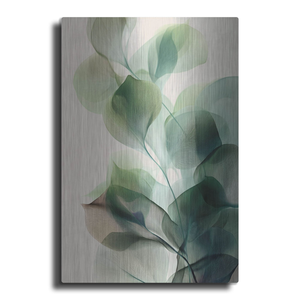 'Translucent Greens' by Rich Monet Metal Wall Art