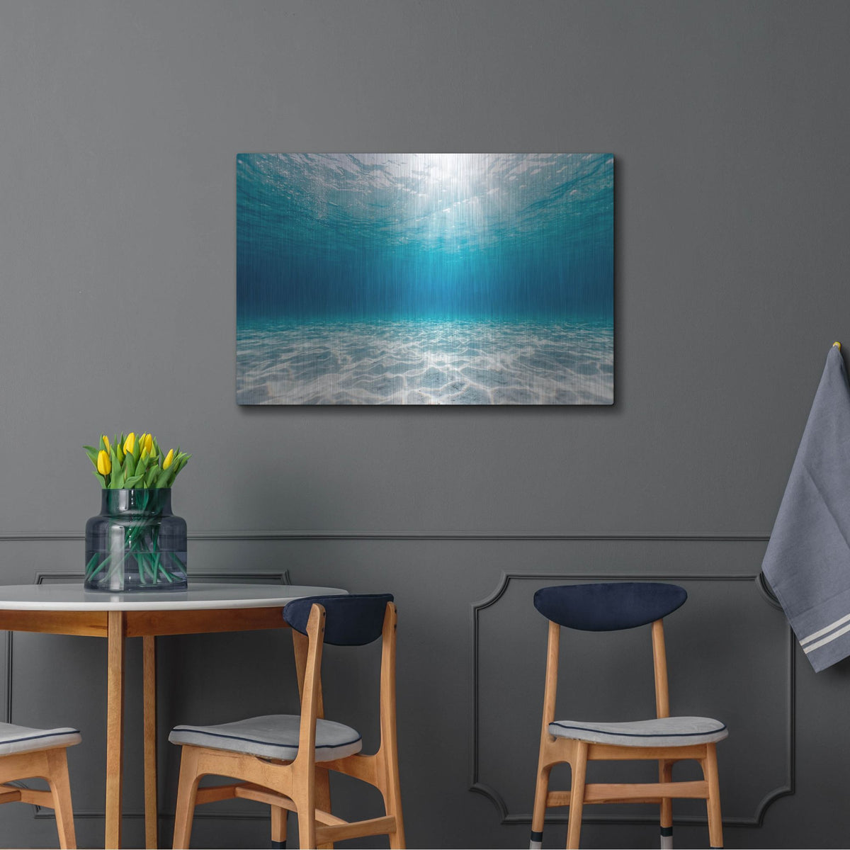'Underwater Glow' by Rich Monet Metal Wall Art