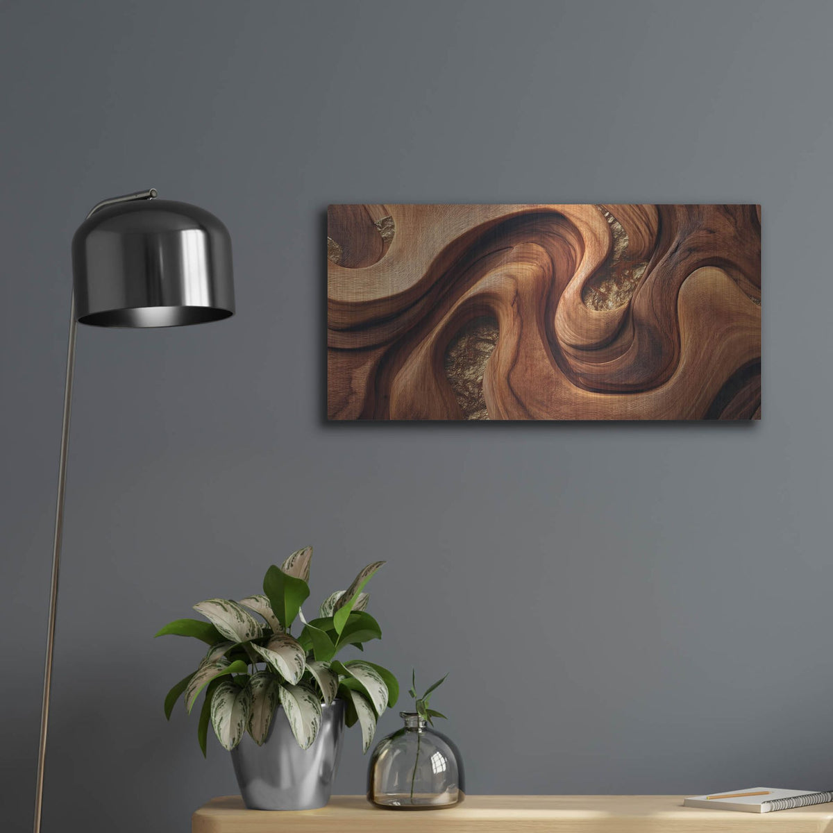 'Wooden Sandunes' by Rich Monet Metal Wall Art