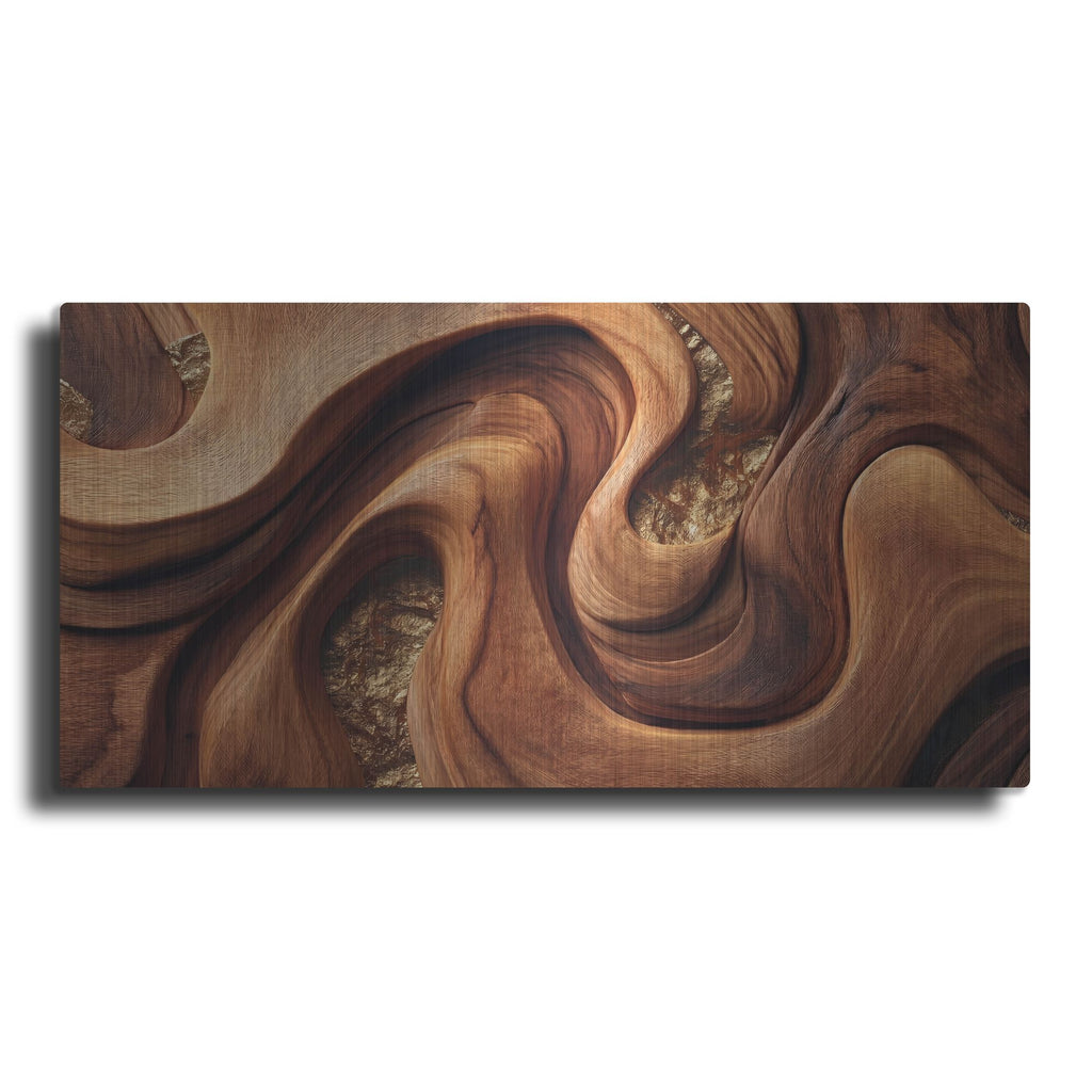 'Wooden Sandunes' by Rich Monet Metal Wall Art