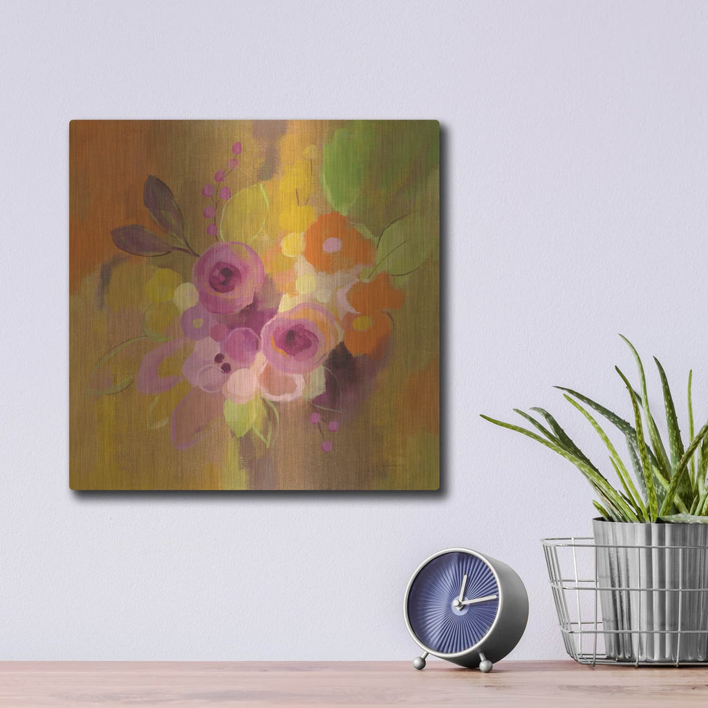 'Small Bouquet I' by Silvia Vassileva – Metal Wall Art, 12x12 room view