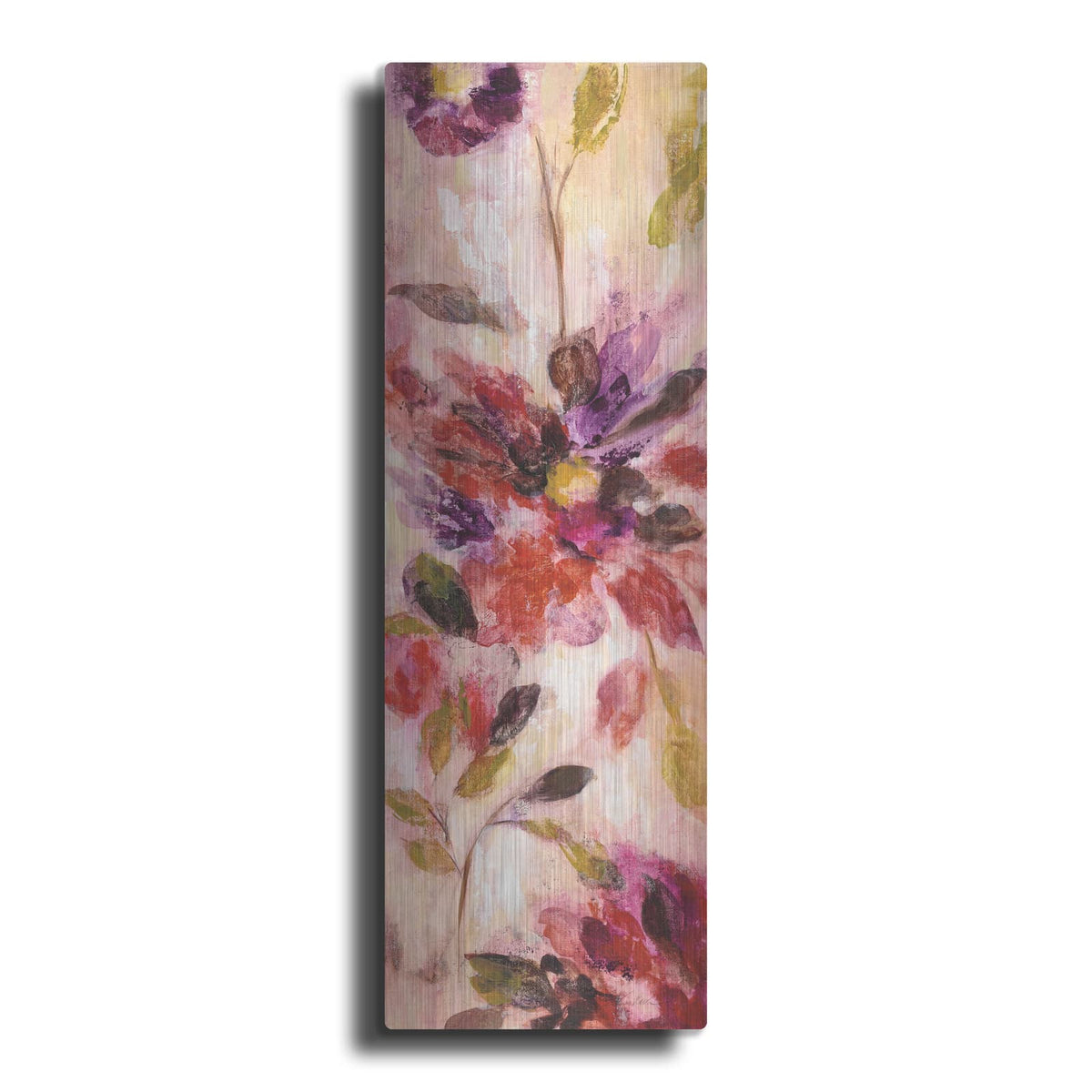 'Exuberant Florals I' by Silvia Vassileva – Metal Wall Art