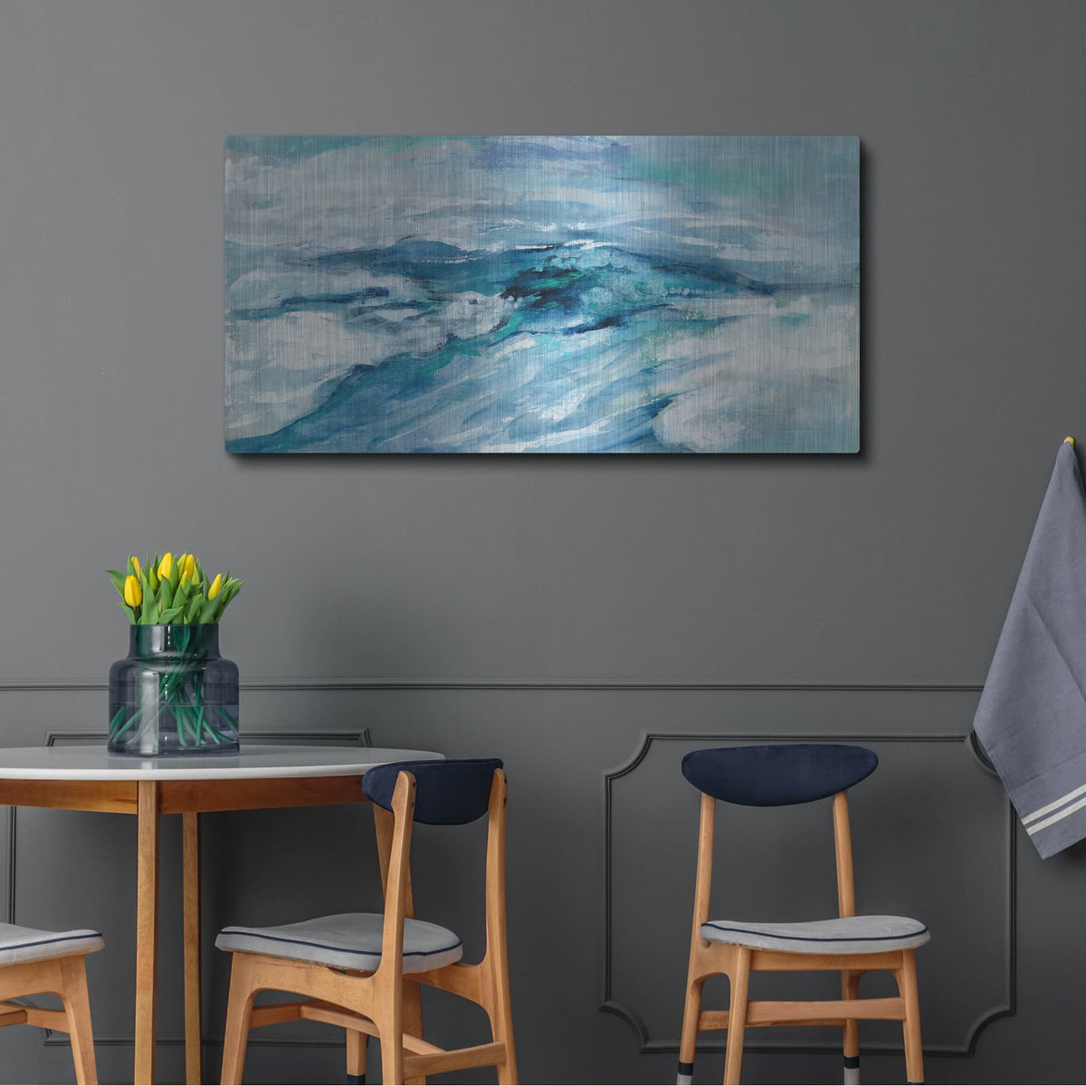 'Archipelago Seascape' by Silvia Vassileva – Metal Wall Art, 48x24 room view
