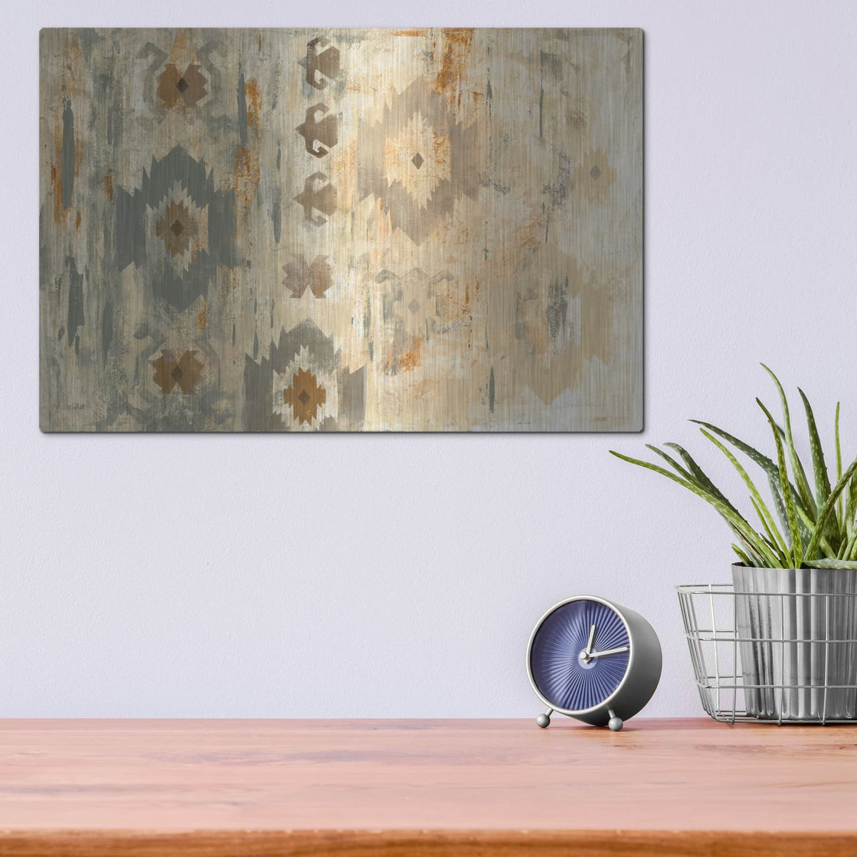 'Southwest Design IV' by Silvia Vassileva – Metal Wall Art, 16x12 room view