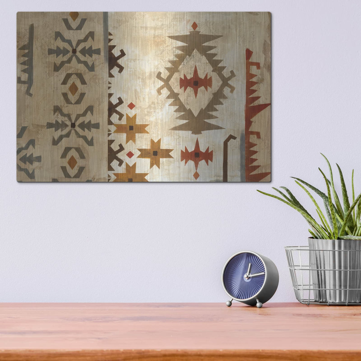 'Southwest Design V' by Silvia Vassileva – Metal Wall Art, 16x12 room view