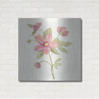 Luxe Metal Art 'June Bloom III' by Silvia Vassileva, Metal Wall Art,36x36