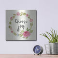 'Petals and Blossoms III' by Silvia Vassileva – Metal Wall Art, 12x12 room view
