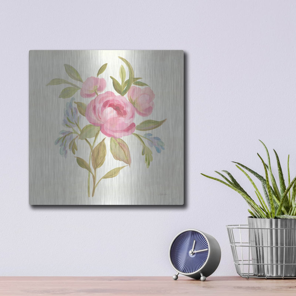 'Petals and Blossoms IV' by Silvia Vassileva – Metal Wall Art, 12x12 room view