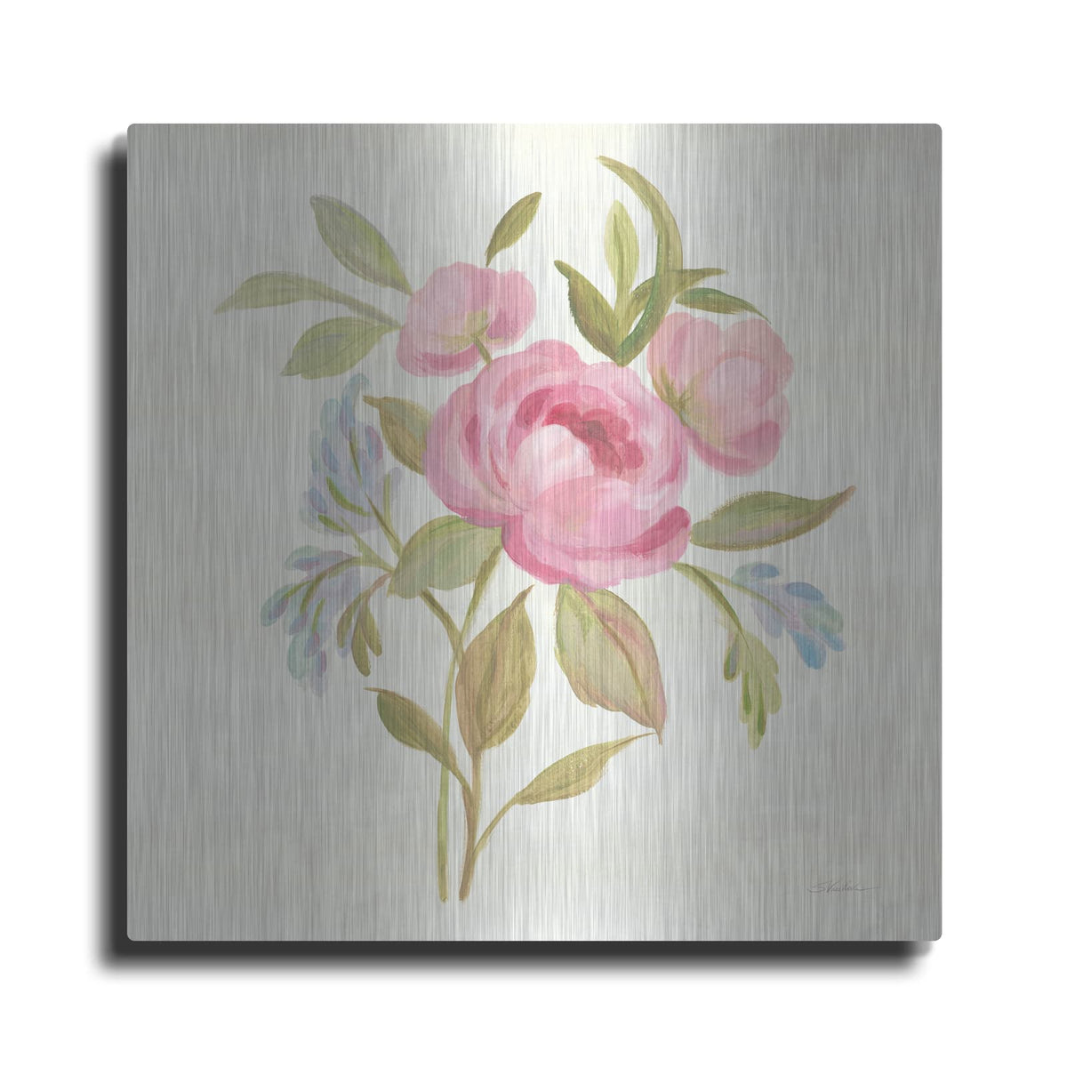 'Petals and Blossoms IV' by Silvia Vassileva – Metal Wall Art