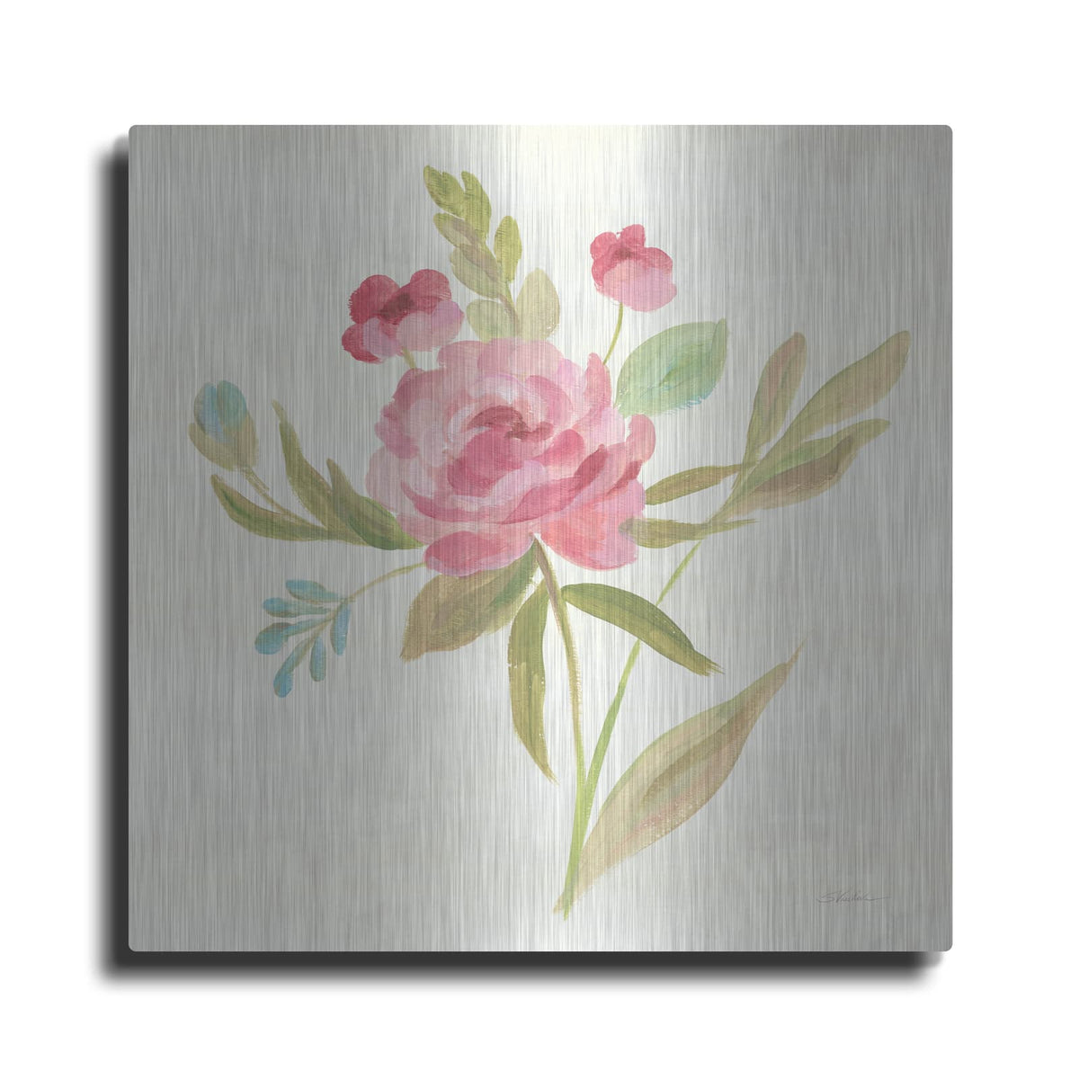 'Petals and Blossoms V' by Silvia Vassileva – Metal Wall Art