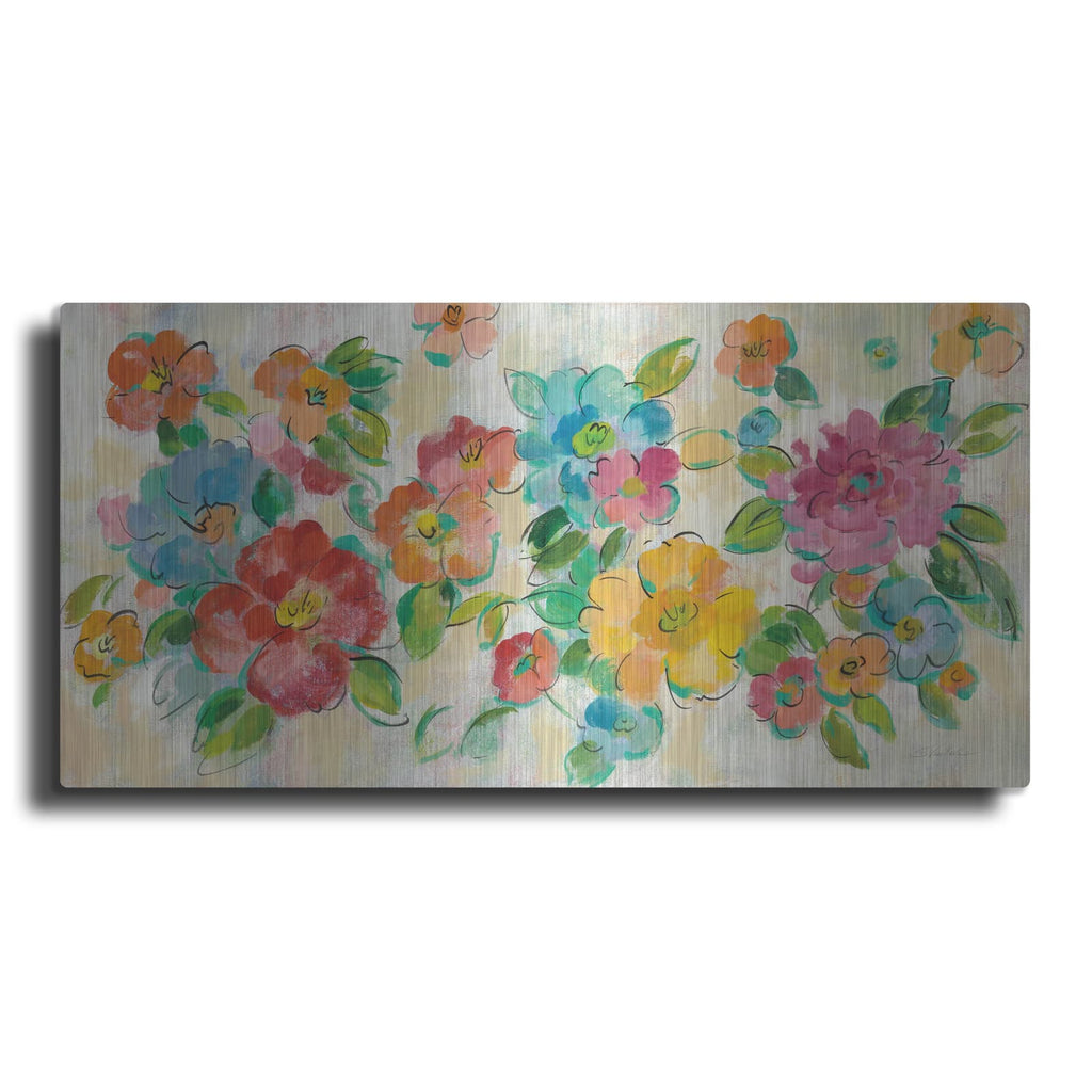 'Playful Floral Trio I' by Silvia Vassileva – Metal Wall Art