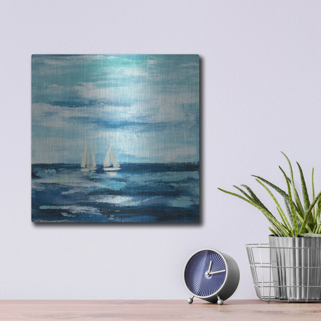 'Black Sea I' by Silvia Vassileva – Metal Wall Art, 12x12 room view