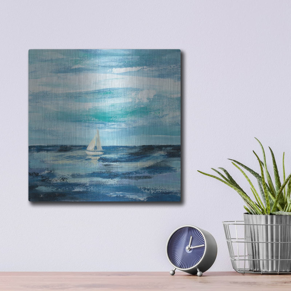 'Black Sea II' by Silvia Vassileva – Metal Wall Art, 12x12 room view