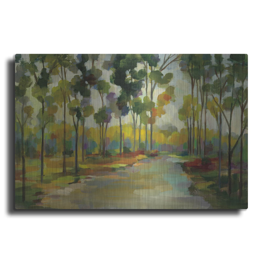 'Path in the Forest' by Silvia Vassileva – Metal Wall Art