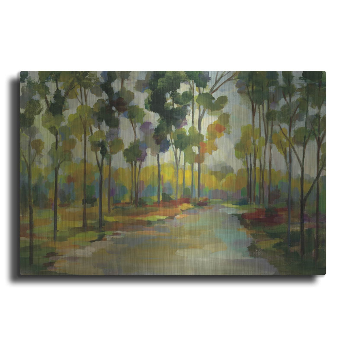 'Path in the Forest' by Silvia Vassileva – Metal Wall Art
