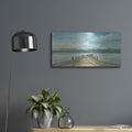 'Lake Pier' by Silvia Vassileva – Metal Wall Art, 24x12 room view