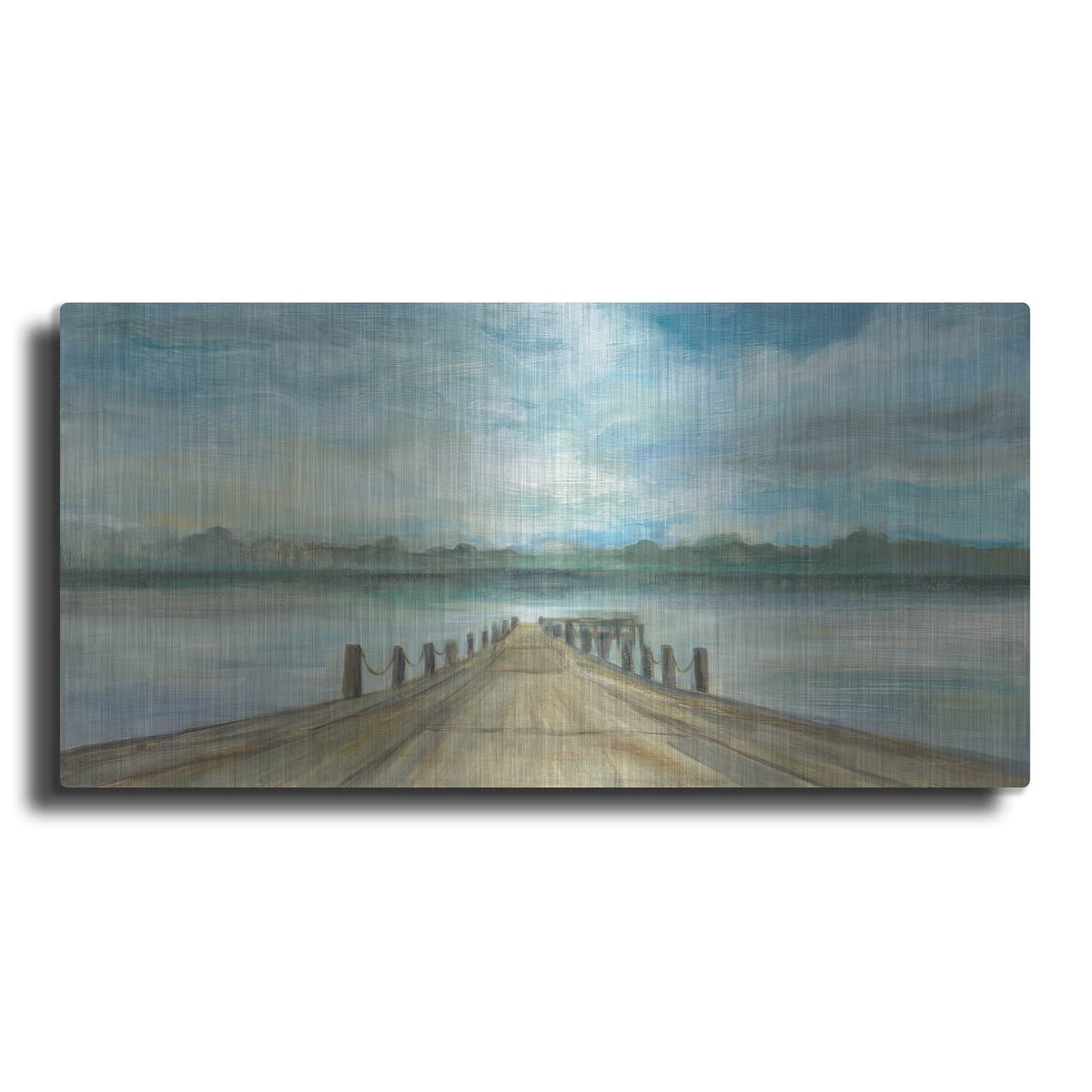 'Lake Pier' by Silvia Vassileva – Metal Wall Art