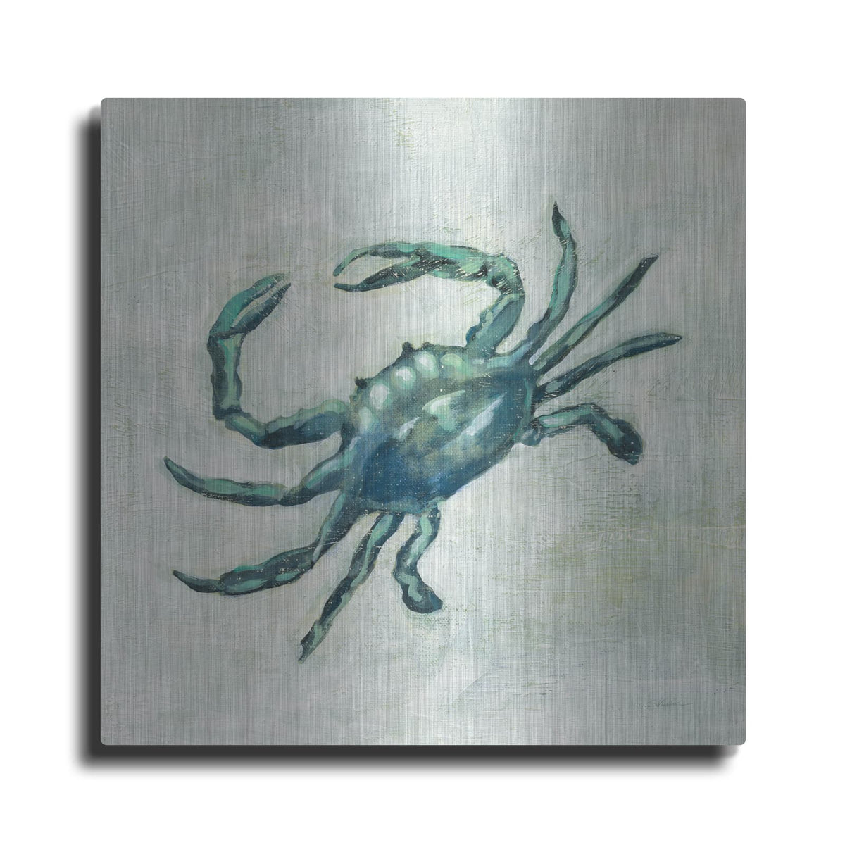 'Indigo Sea Life II' by Silvia Vassileva – Metal Wall Art