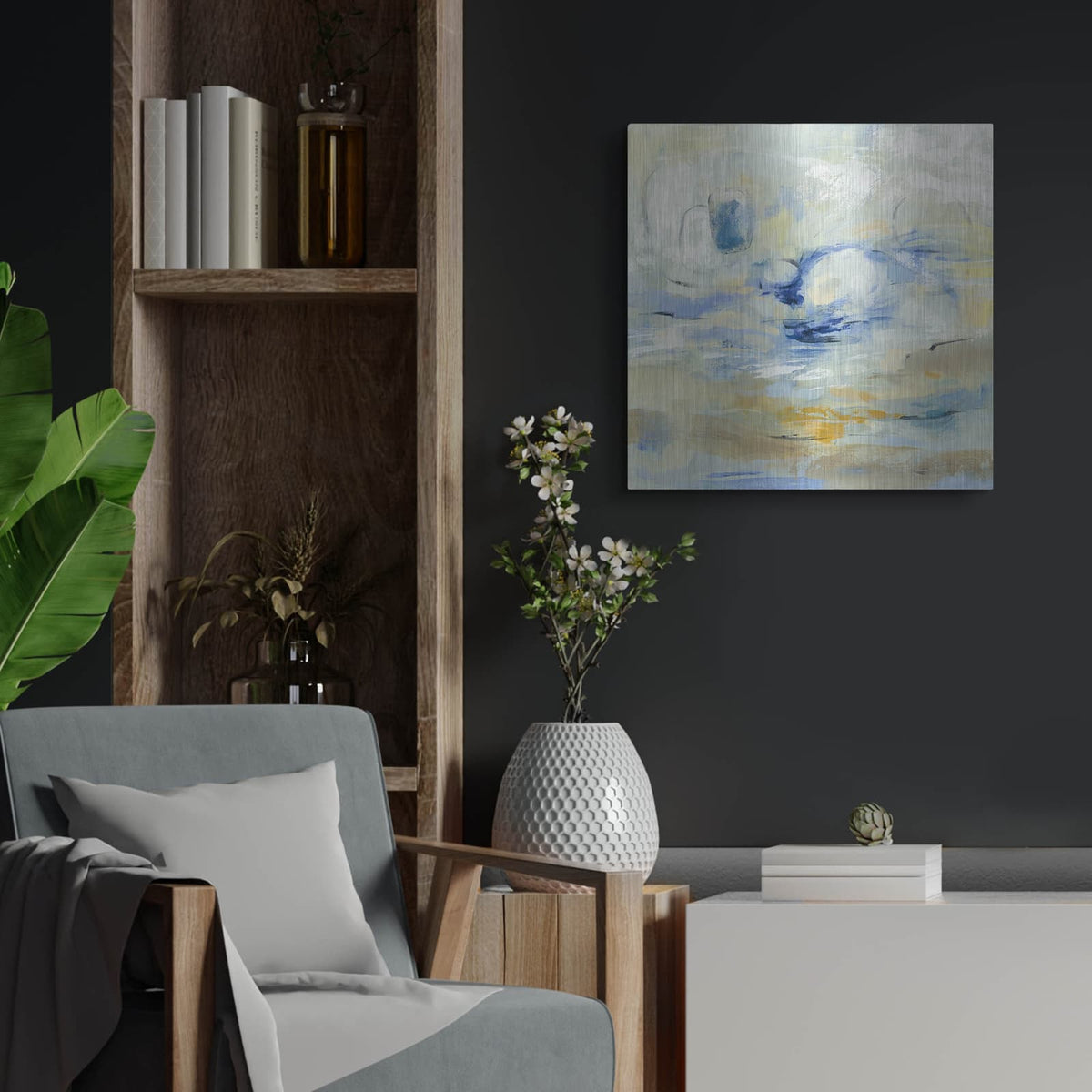 'August Morning' by Silvia Vassileva – Metal Wall Art, 24x24 room view