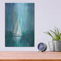 'Sailboat Simplicity I' by Silvia Vassileva – Metal Wall Art, 12x16 room view