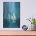'Sailboat Simplicity II' by Silvia Vassileva – Metal Wall Art, 12x16 room view