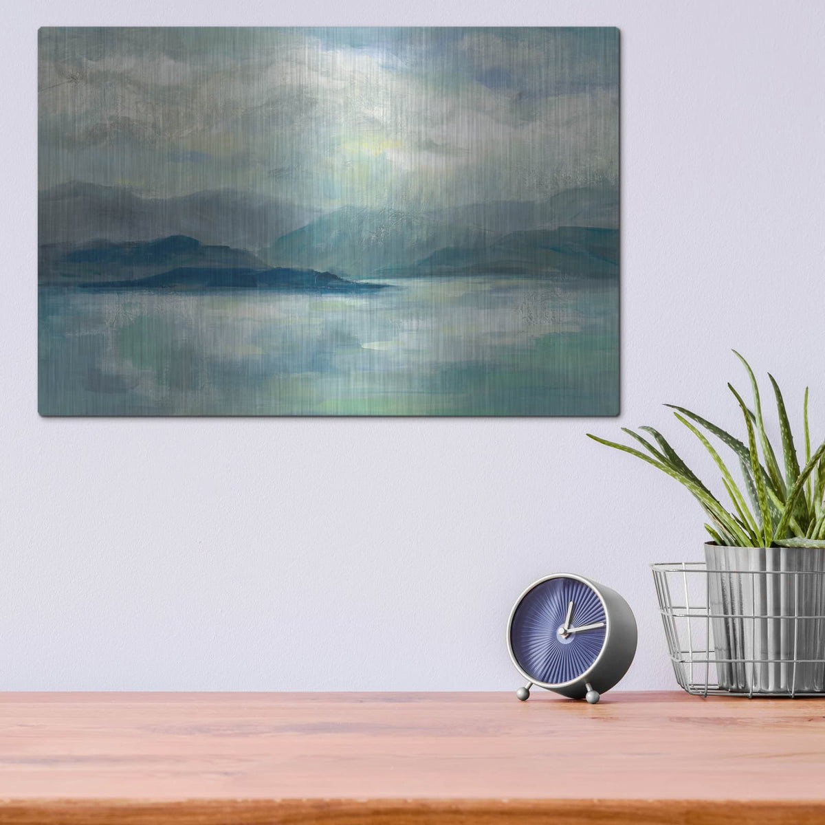 'Early Sunrise' by Silvia Vassileva – Metal Wall Art, 16x12 room view