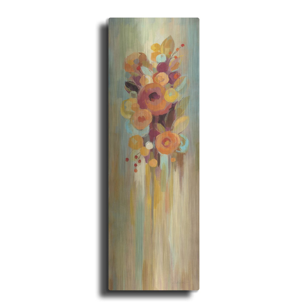 'Tall Autumn Flowers I' by Silvia Vassileva – Metal Wall Art