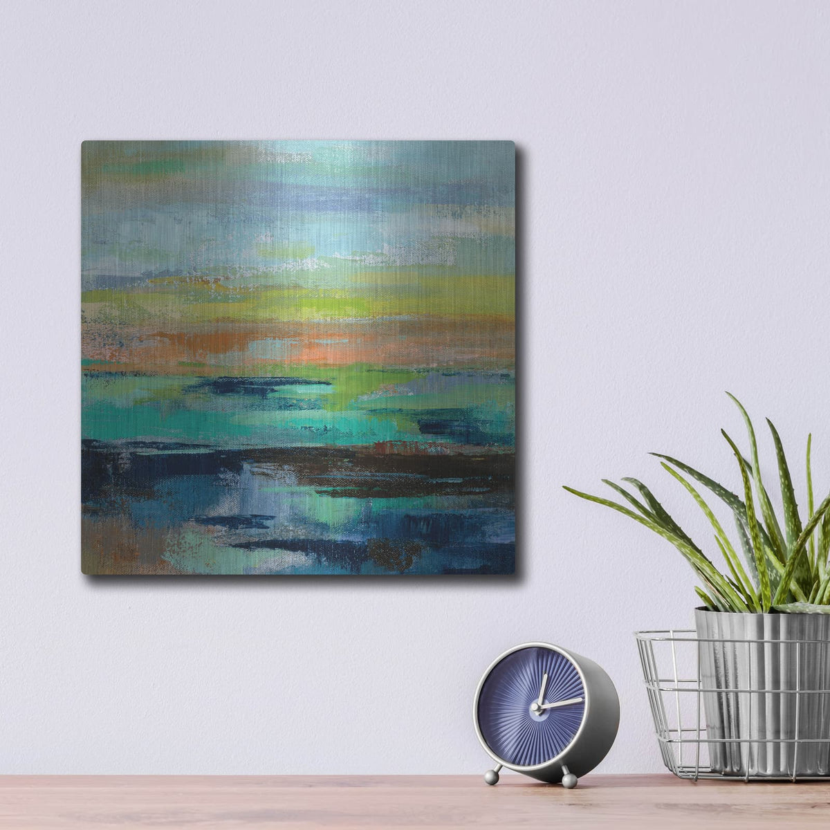 'Delmar Sunset III' by Silvia Vassileva – Metal Wall Art, 12x12 room view
