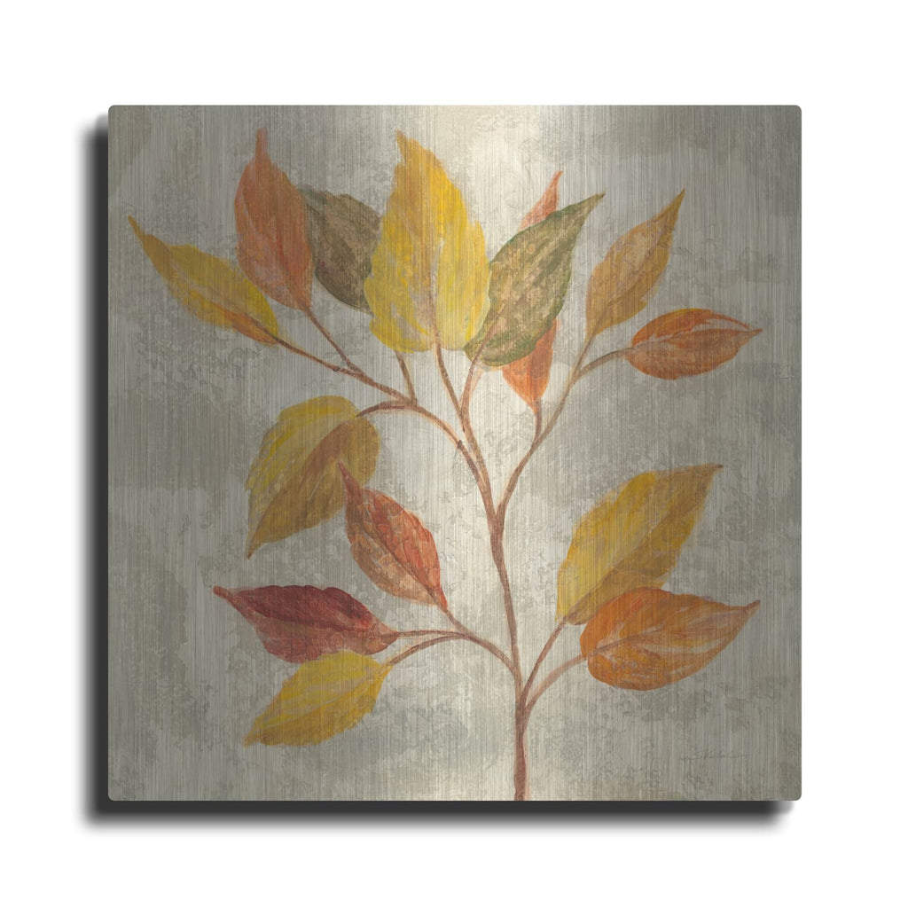 'November Leaves II' by Silvia Vassileva – Metal Wall Art