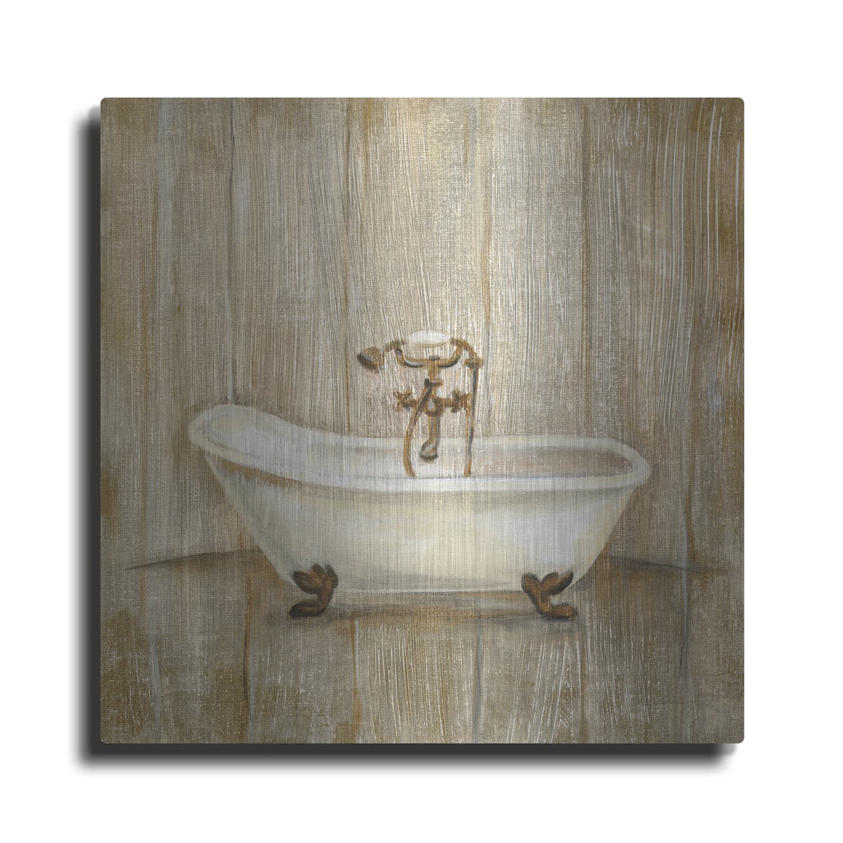 'Cottage Bathroom I' by Silvia Vassileva – Metal Wall Art