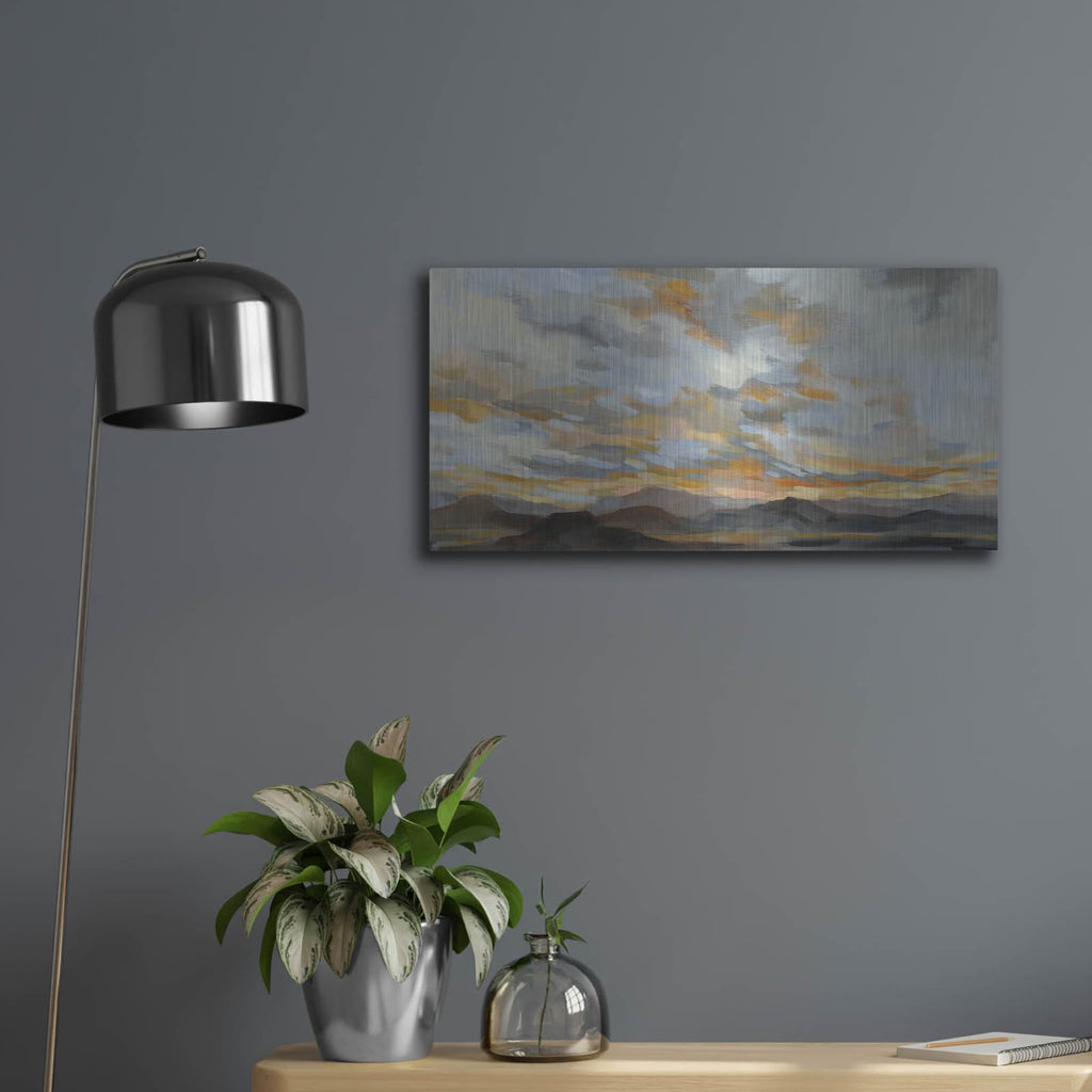 'High Desert Sky I' by Silvia Vassileva – Metal Wall Art, 24x12 room view