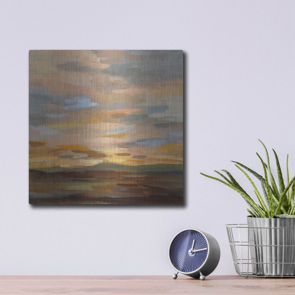 'High Desert Sky III' by Silvia Vassileva – Metal Wall Art, 12x12 room view