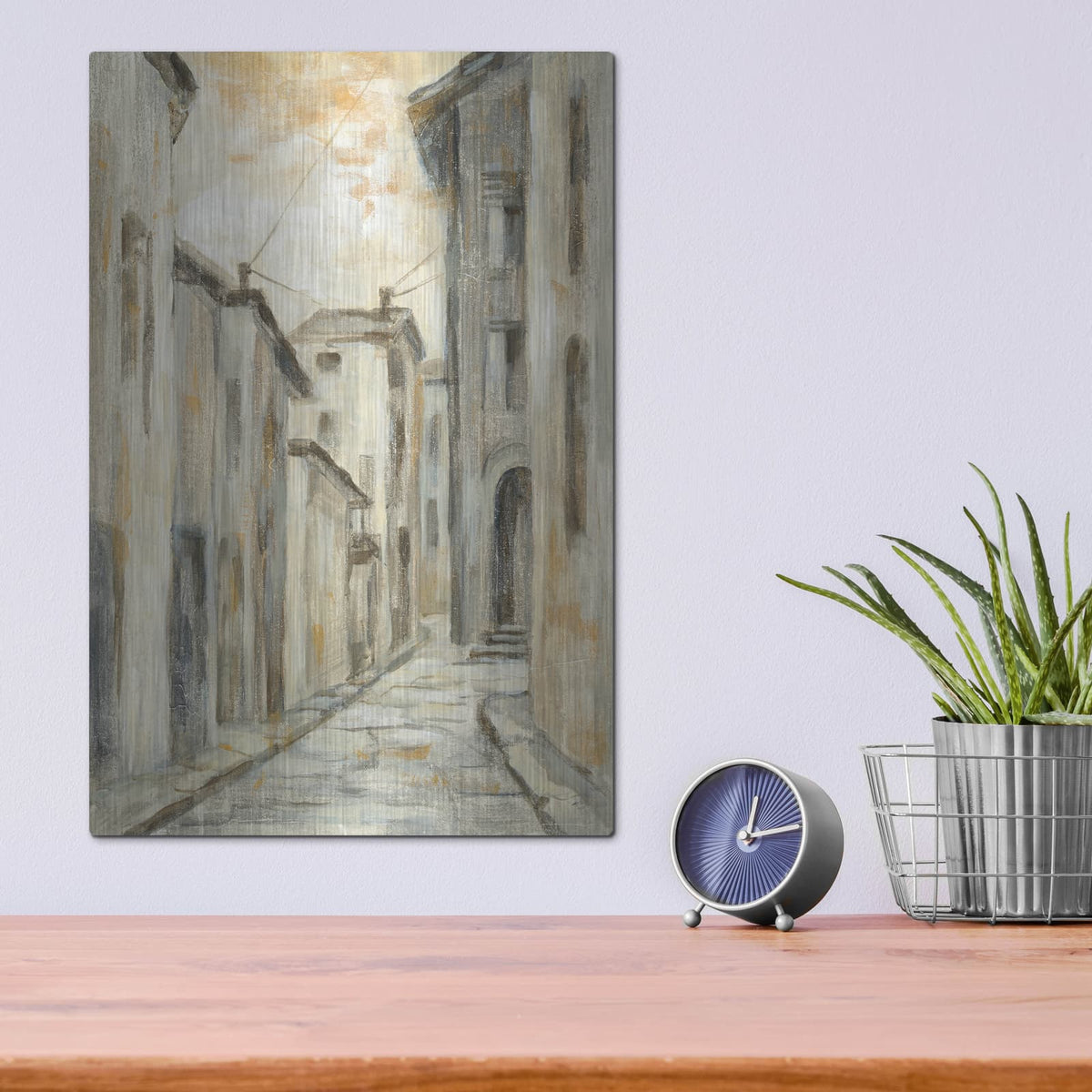'European Village II' by Silvia Vassileva – Metal Wall Art, 12x16 room view