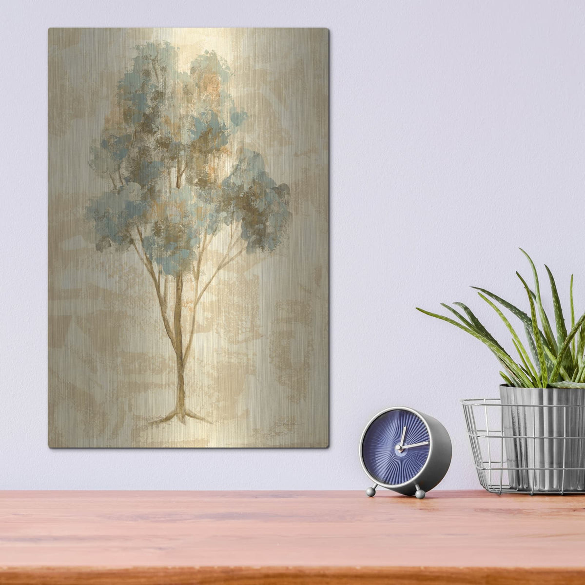 'Ethereal Tree III' by Silvia Vassileva – Metal Wall Art, 12x16 room view