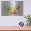'Summer Rain Floral' by Silvia Vassileva – Metal Wall Art, 16x12 room view