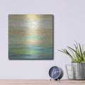 'Pink Clouds II' by Silvia Vassileva – Metal Wall Art, 12x12 room view